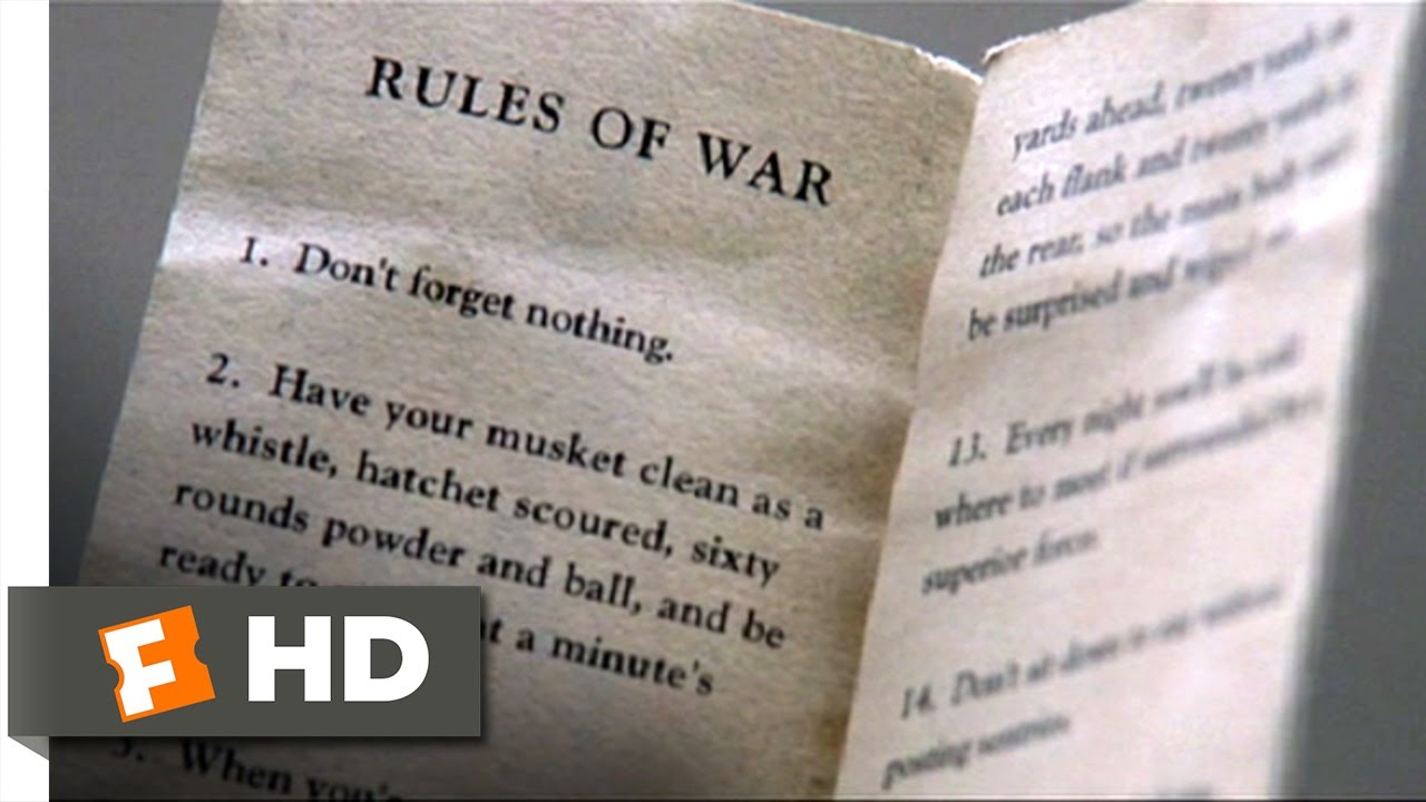 The rules of war