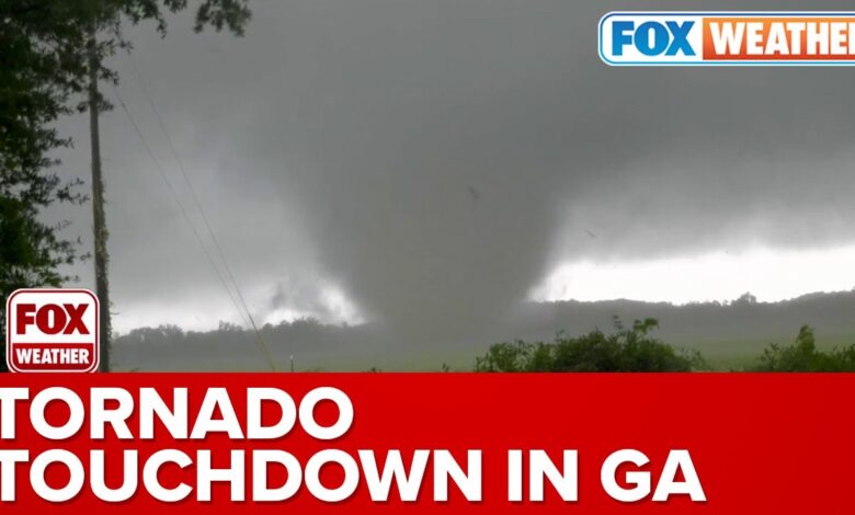 Tornado storms georgia florida