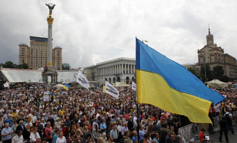 Ukraine russia war maidan square