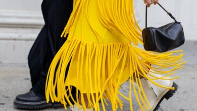 Spring fashion knits fringe