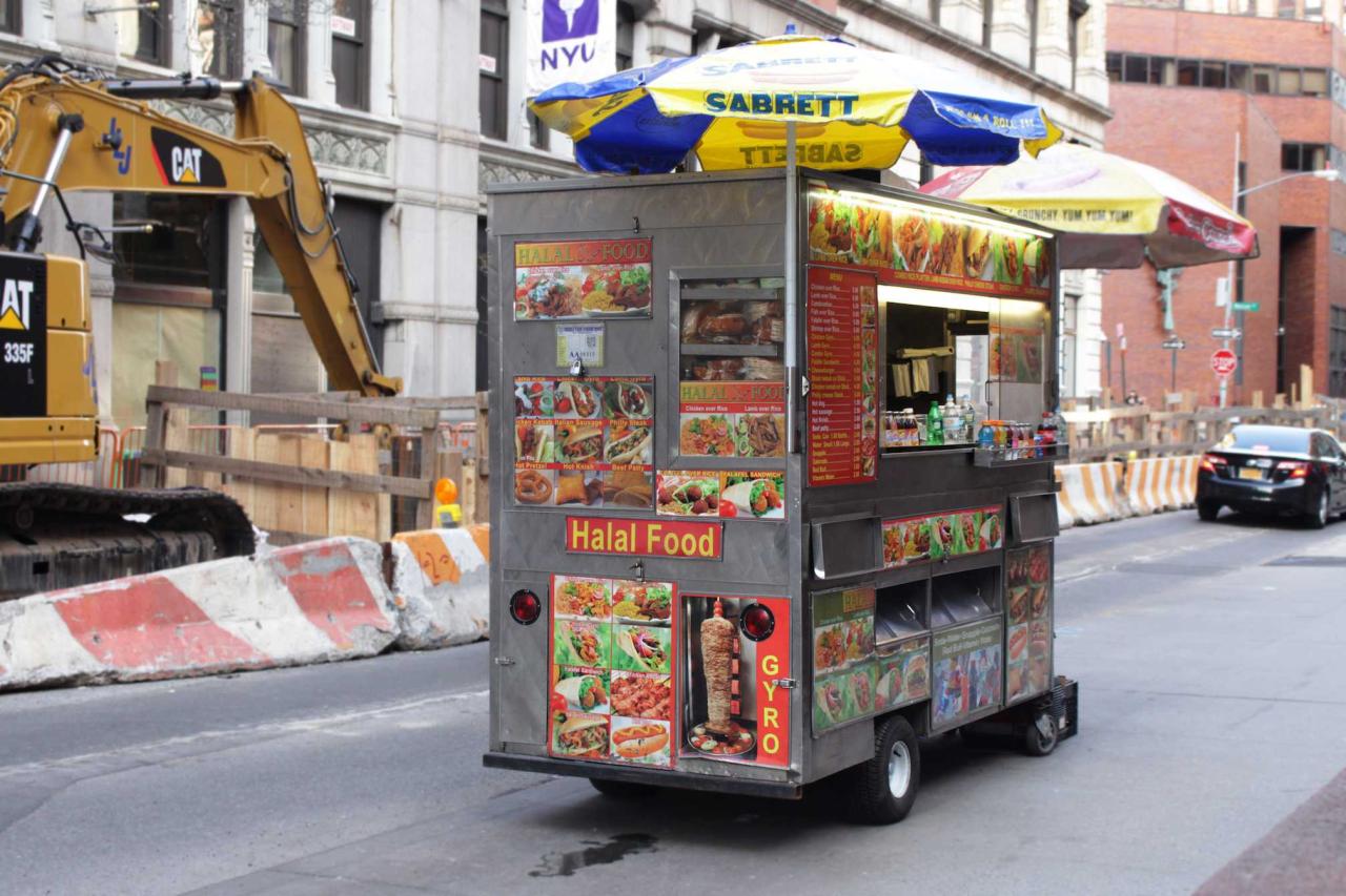 Nyc costs chicken rice cart