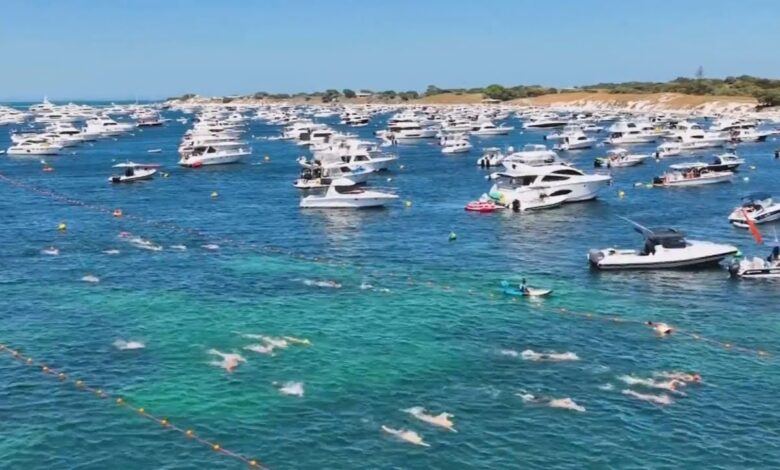 Perth swimmer Rottnest swim race winner