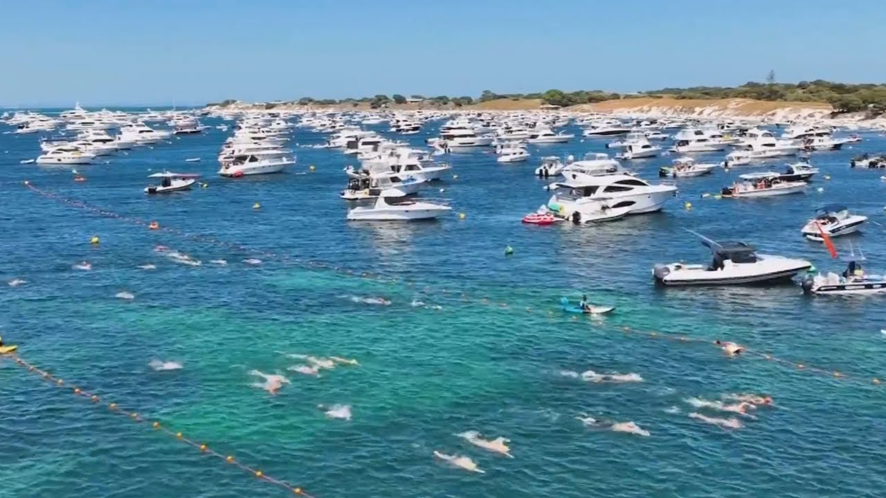 Perth swimmer Rottnest swim race winner