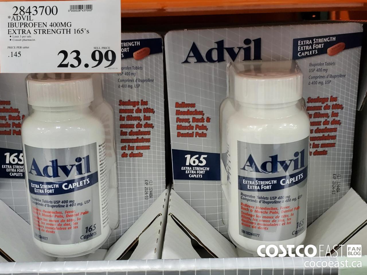 Advil ibuprofen health risks