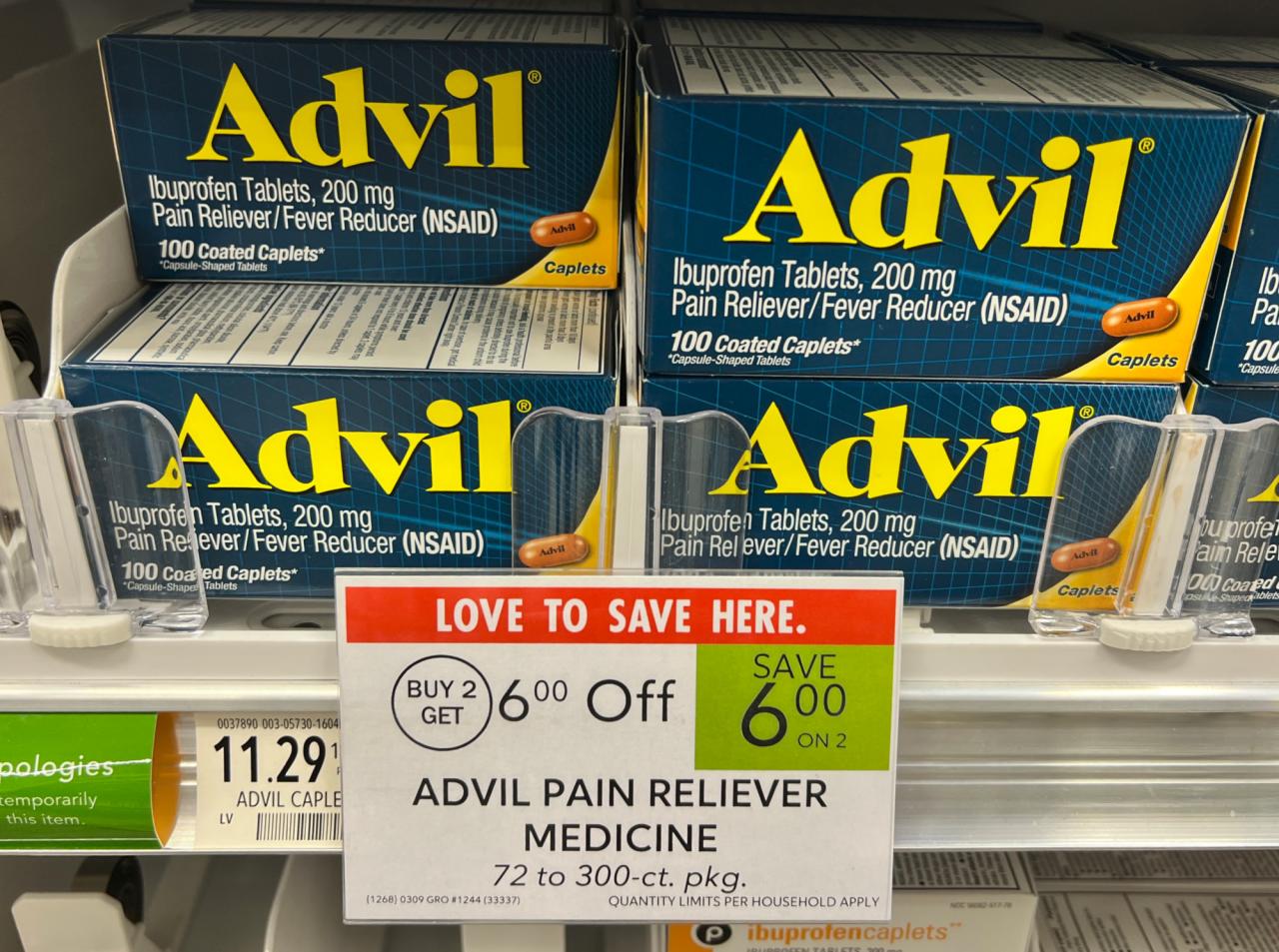 Advil ibuprofen health risks